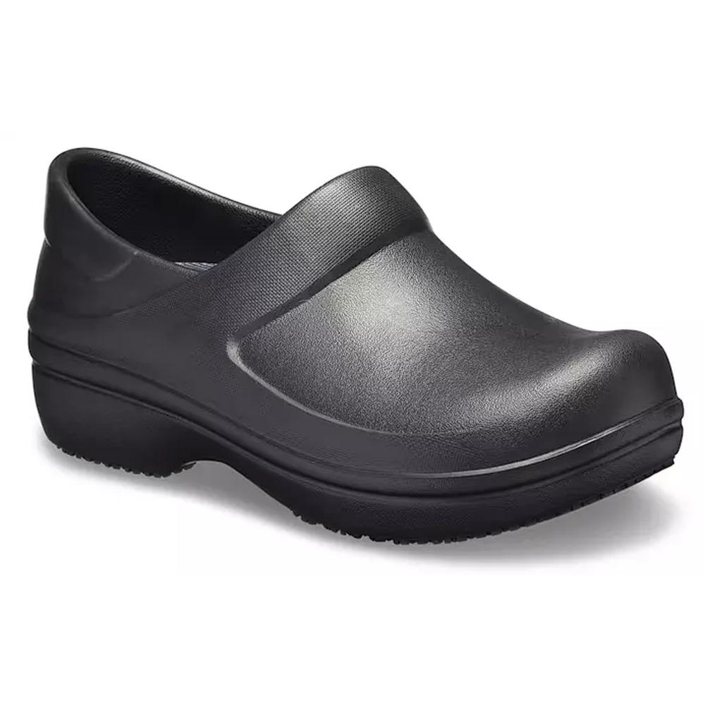 Crocs Neria Pro II Black Slip Resistant Slip On Work Clogs Shoes Womans Size 7